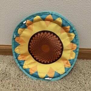 BARK Sunflower Flinger Flying Disc Dog Toy